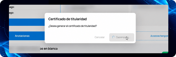 generando un certificado